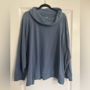 Old Navy Cowl Neck Blue Sweatshirt